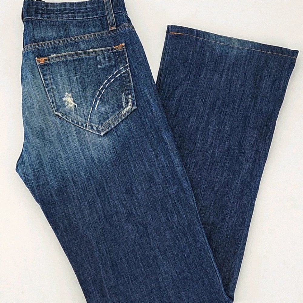 Joe's Jeans Rocker Distressed Bootcut Jeans Size 29 - Picture 4 of 14